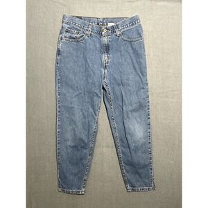 VTG Levi's Women's Blue Denim Jeans Size 9 JR. M Relaxed Fit Mom Jeans High Rise